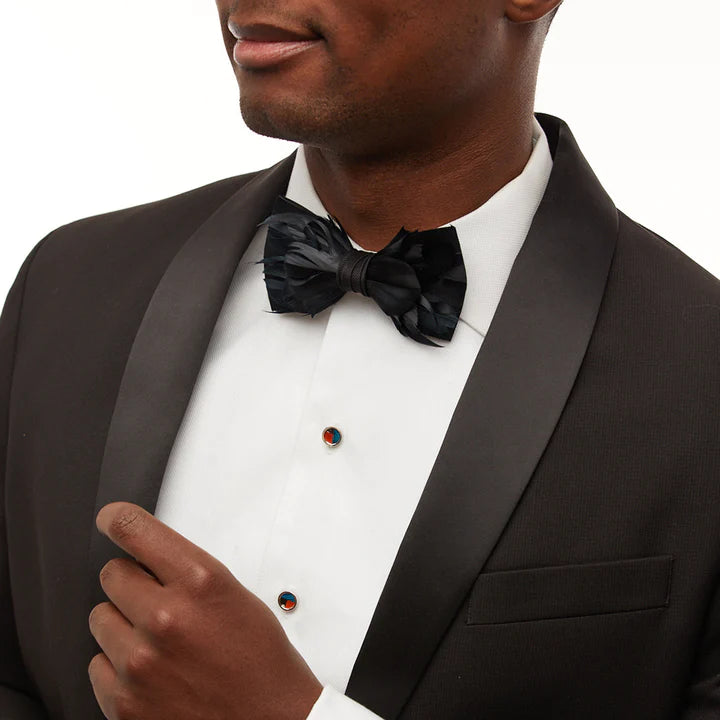 Brackish Bowtie Rice Feather