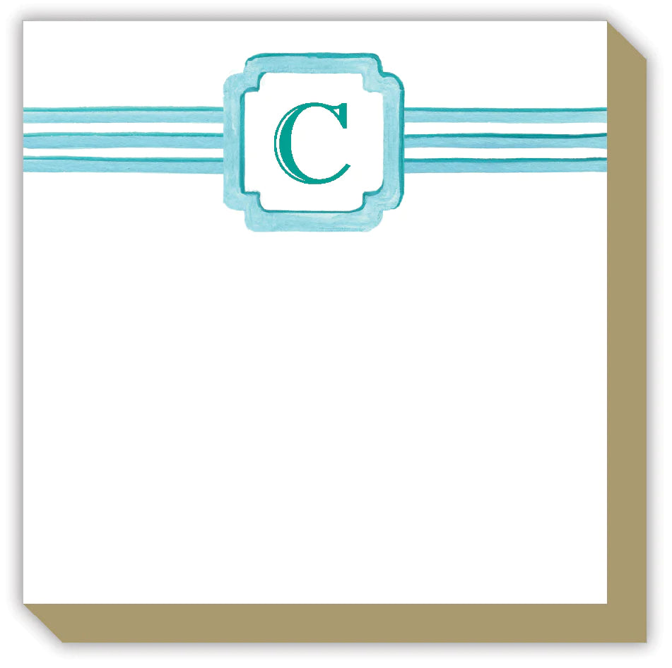 Rosanne Beck Lattice Monogram Luxe Notepad