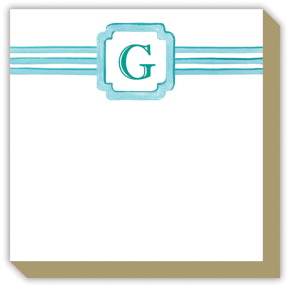 Rosanne Beck Lattice Monogram Luxe Notepad