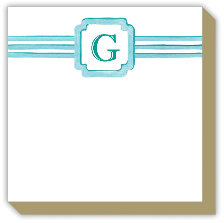 Rosanne Beck Lattice Monogram Luxe Notepad