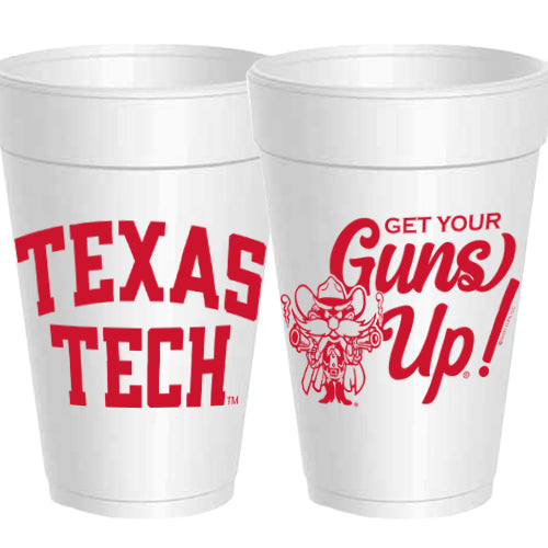 Texas Tech – Get Your Guns Up Styrofoam Cups