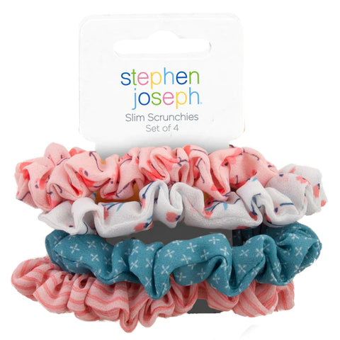 Stephen Joseph - Hair Scrunchies - Pink & Teal