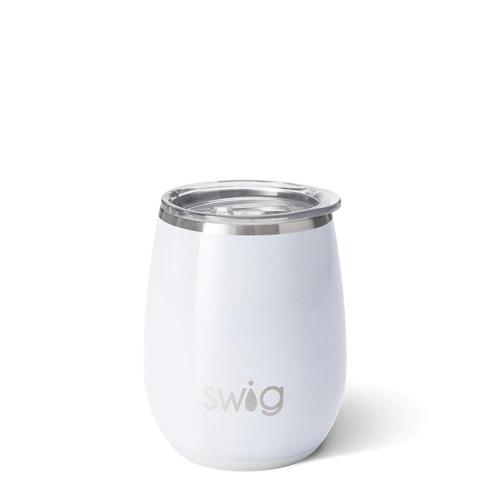 Swig Life - Stemless Wine Cup - Diamond White