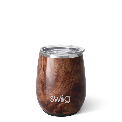 Swig Life - Stemless Wine Cup - Black Walnut