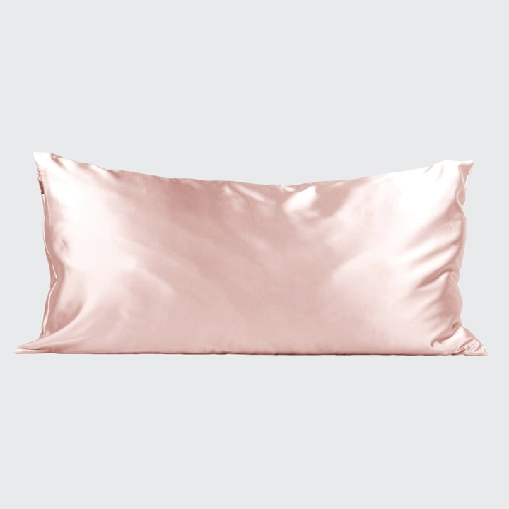 Kitsch Satin King-Size Pillowcase Blush