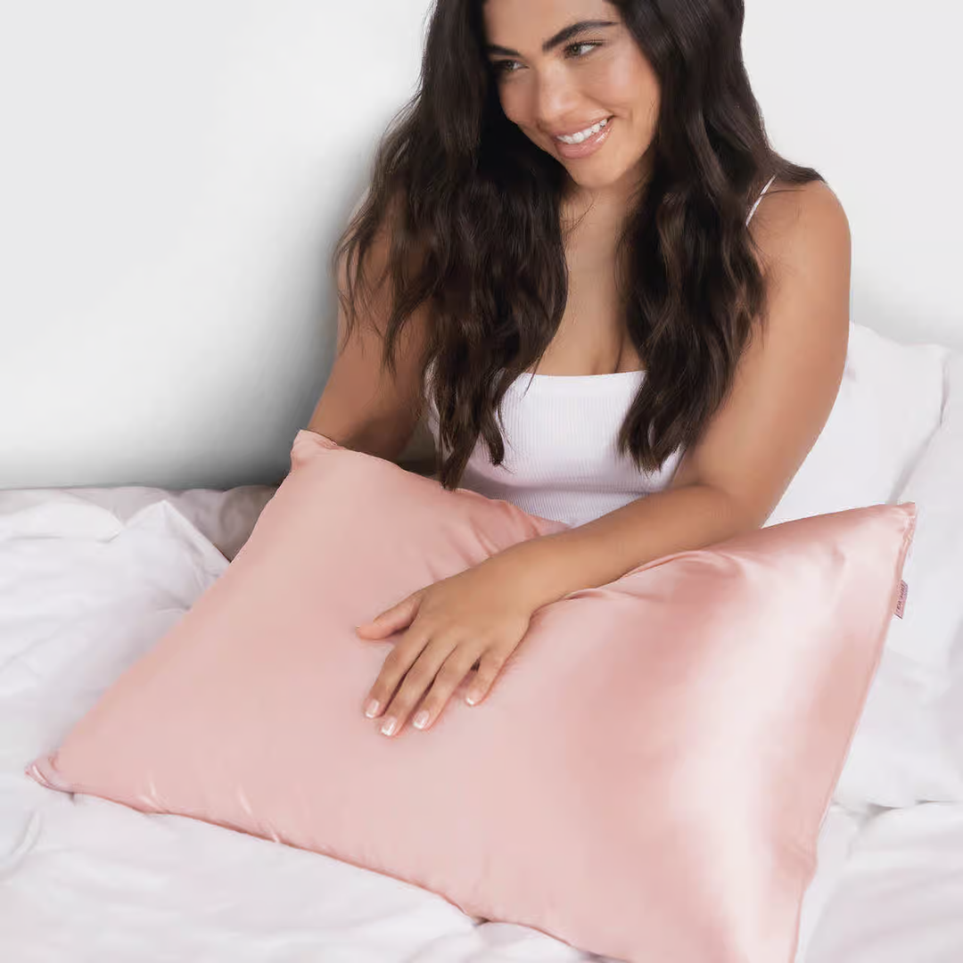 Kitsch Satin King-Size Pillowcase Blush