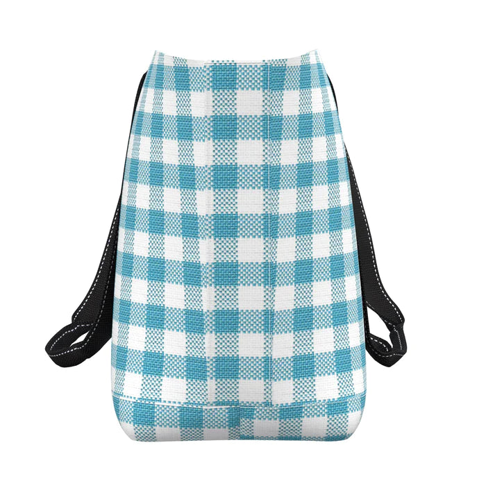 Scout - Out N About Zipper Tote - Pool & White Check