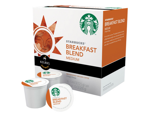 Keurig Starbucks Breakfast Blend Medium Coffee K-Cups 16 pk