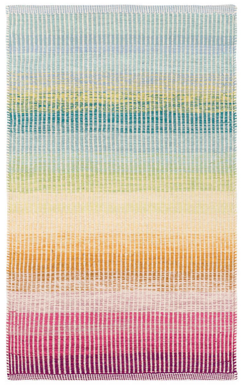 Dash & Albert Watercolor Horizon Woven Cotton Rug - 2x3
