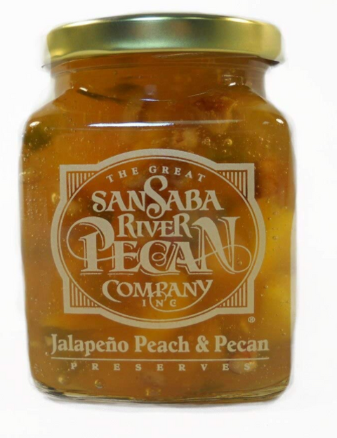 San Saba River Pecan Company Jalapeno Peach Pecan Preserves