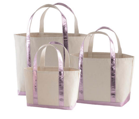 Annie Selkie - Glam Canvas Boat Tote - Lilac