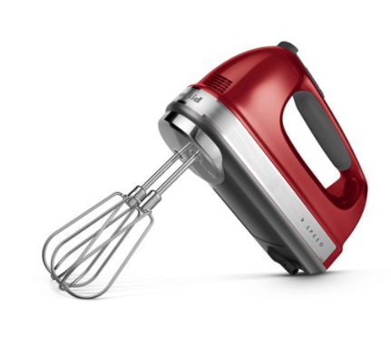 KitchenAid - 9-Speed Hand Mixer - Candy Apple Red