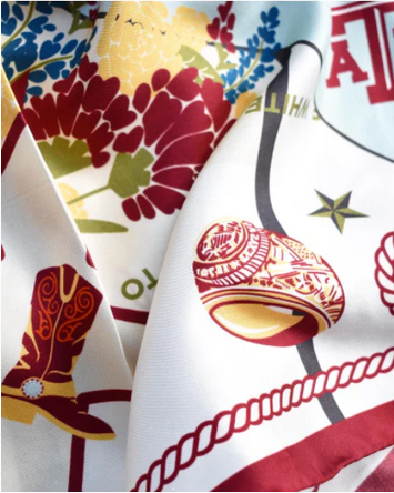 Saturday Silks A&M Aggies Scarf