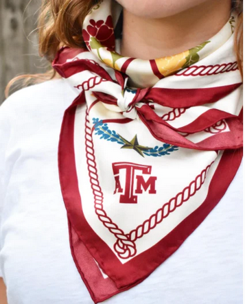 Saturday Silks A&M Aggies Scarf