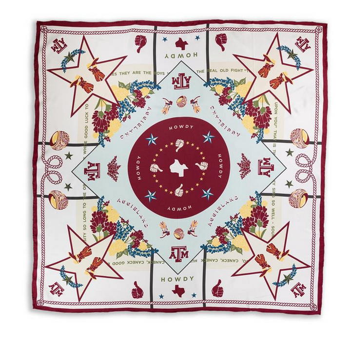 Saturday Silks A&M Aggies Scarf
