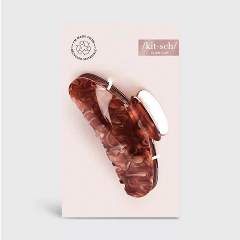 Kitsch - Eco-Friendly Marble Claw Clip - Brunette