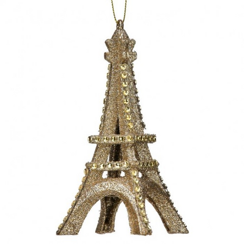 Glitter Eiffel Tower Ornament