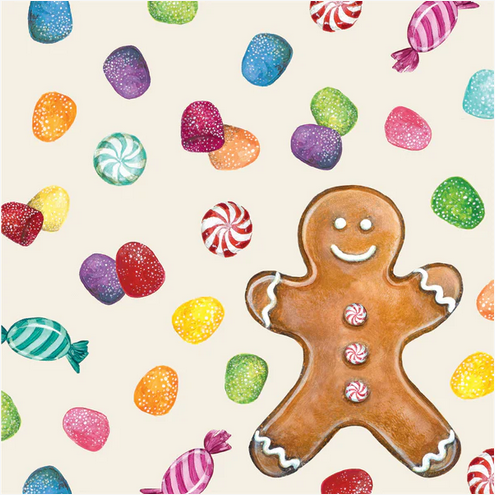Hester & Cook Gingerbread Paper Cocktail Napkins
