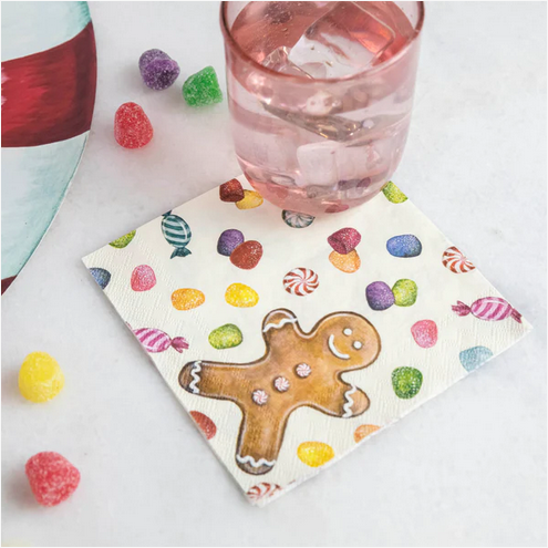 Hester & Cook Gingerbread Paper Cocktail Napkins
