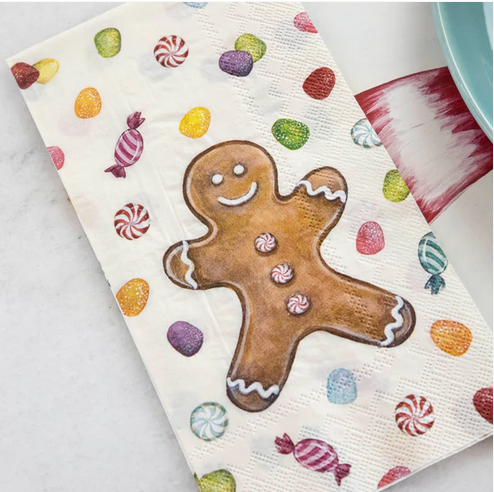 Hester & Cook Gingerbread Paper Guest Towel Napkins