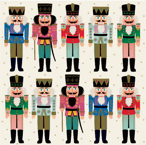 Hester & Cook Nutcracker Cocktail Napkin