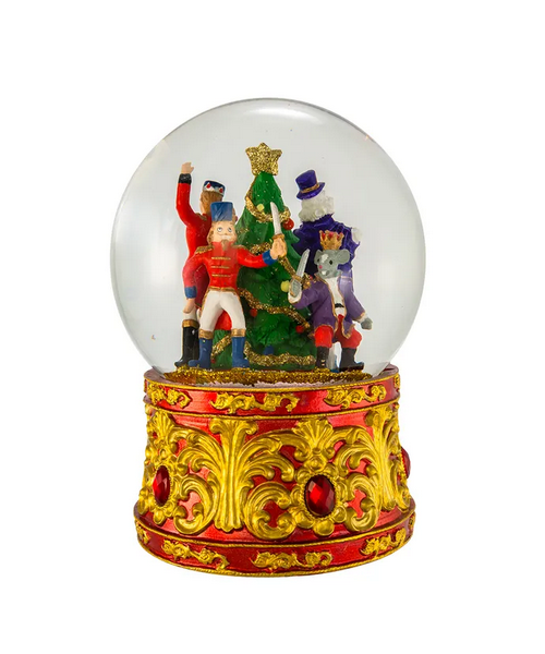 Kurt Adler Musical Lighted Nutcracker Snowglobe