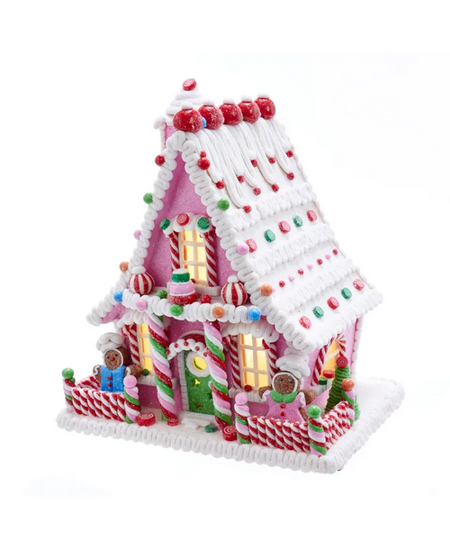 Kurt Adler Gingerbread LED Candy House