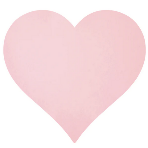 Hester & Cook - Die-Cut Pink Heart Placemat