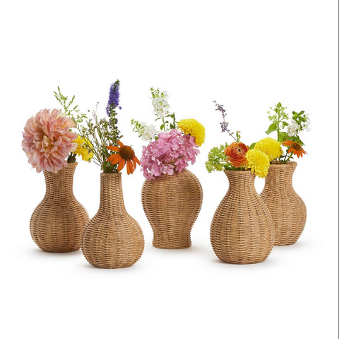 Natural Beauty Basket Weave Pattern Vase