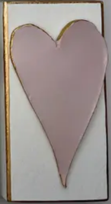 Michelle Allen Designs - Pink Heart Clay Art