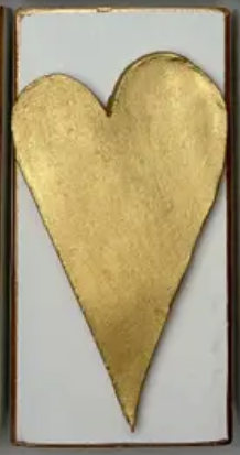 Michelle Allen Designs - Gold Heart Clay Art