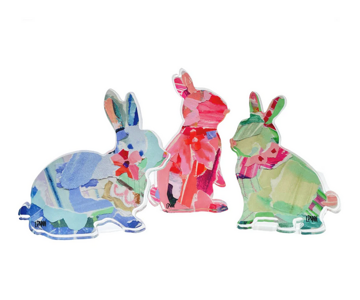 Lauren Dunn Acrylic Bunnies in Color