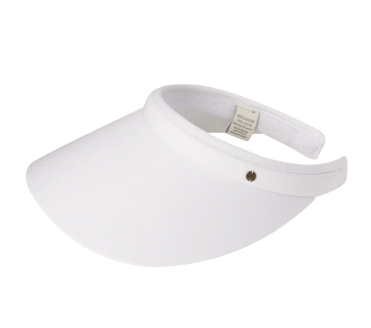 Tank Stream Design - Ellen Push On Visor - White – Sunset & Co.