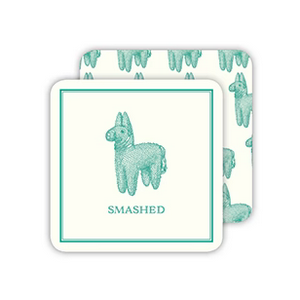 Rosanne Beck Collections - Handpainted Paper Coasters - Smashed Pinata