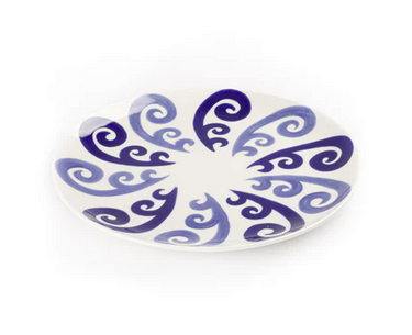 Themis Z - Athenee Two Tone Dinner Plate - Blue Peacock