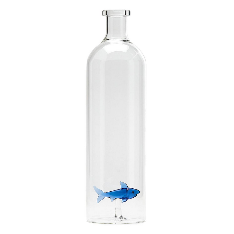 Great White Shark Glass Vase