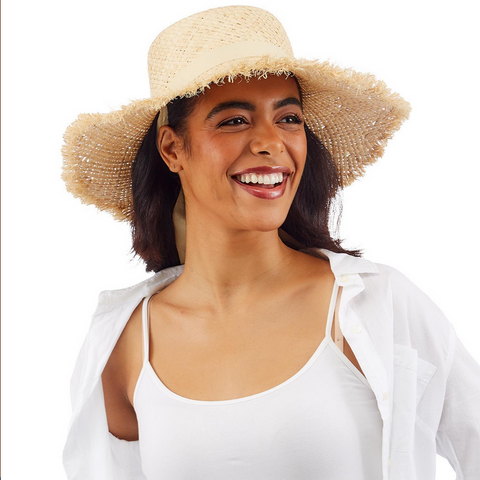 Natural Raffia Sun Hat - Assorted Styles