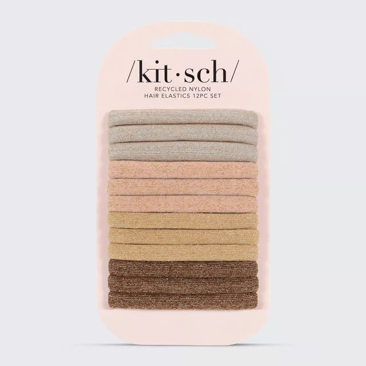 Kitsch Glittery Elastic Hair Ties