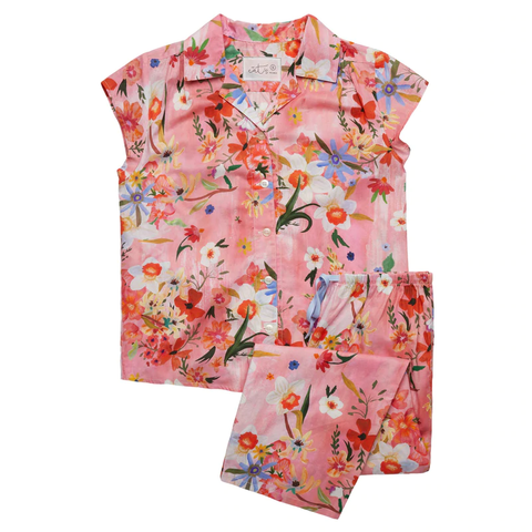 The Cat's Pajamas - Spring Fling Luxe Pima Capri Set