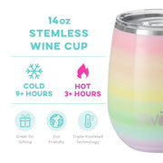 Swig Life - Stemless Wine Cup - Over The Rainbow