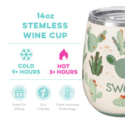 Swig Life - Stemless Wine Cup - Prickly Pear