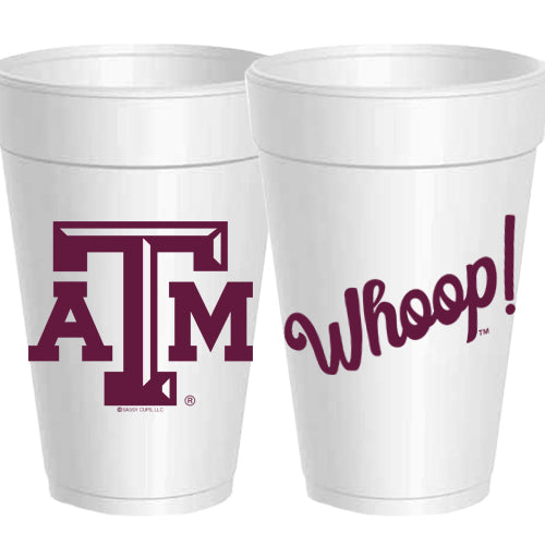 Texas A&M 'Whoop' - Styrofoam Cups