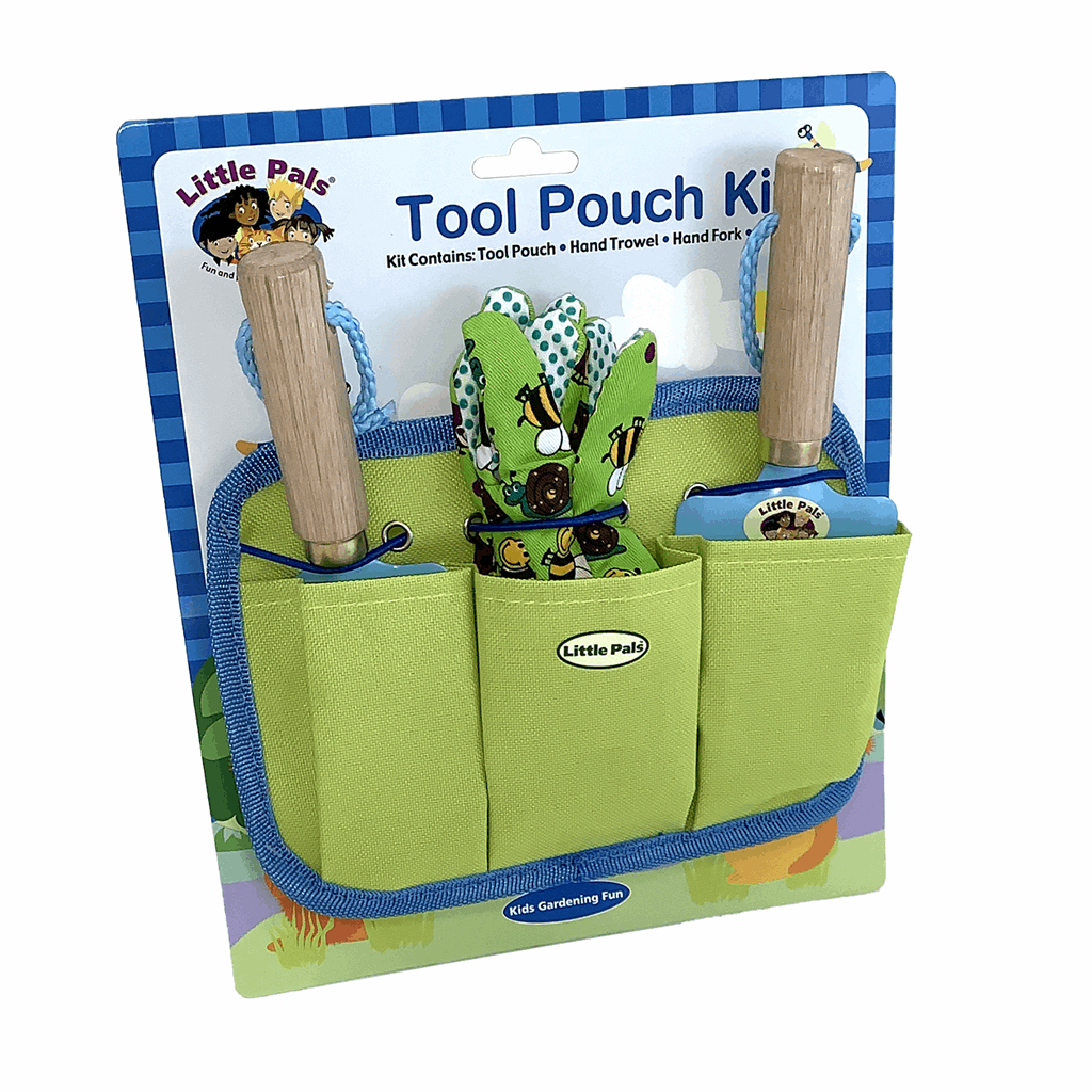 Kid's Garden Tool Pouch - Blue