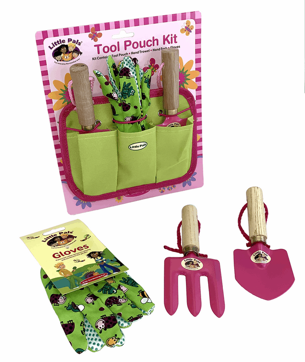 Kid's Garden Tool Pouch - Pink