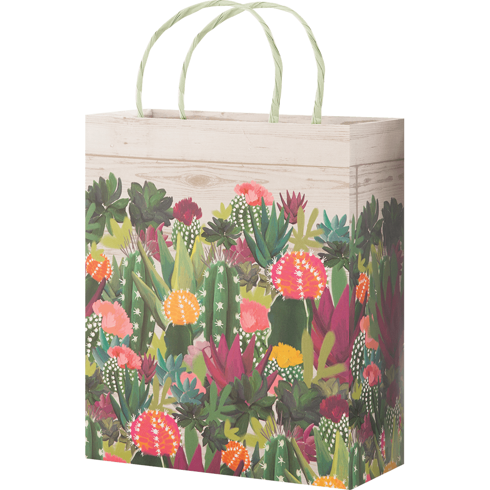Medium Gift Bag Colorful Cacti