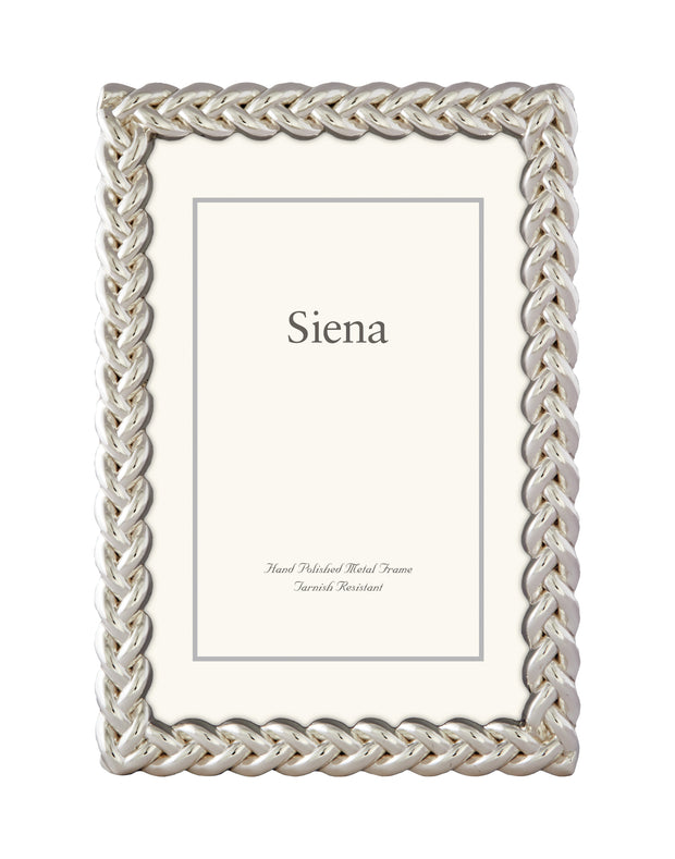 Silver Braid Picture Frame - 5x7