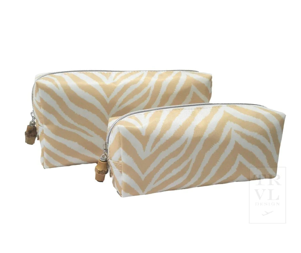 TRVL Design - Dup Pouch Set - Hide Stripe Sand