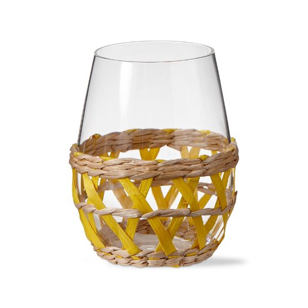 Island Stemless Wine Glass - Yellow