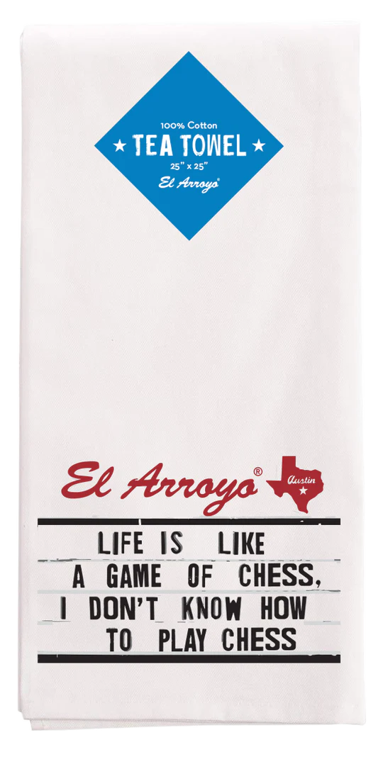 El Arroyo - Tea Towel - Chess
