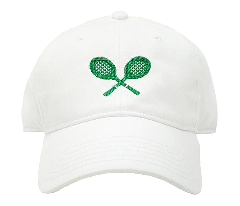 Harding Lane - Kid's Tennis Racquets Baseball Hat - White